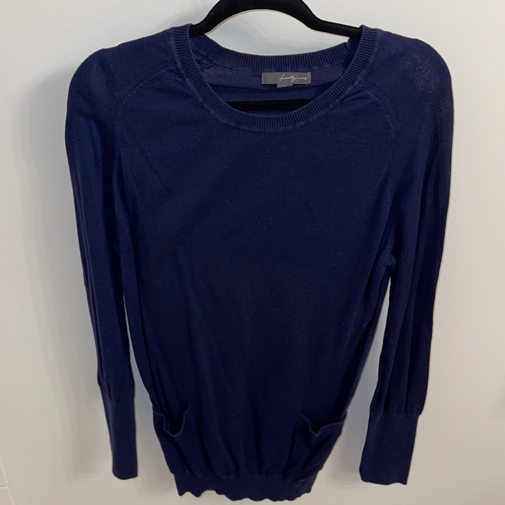 Forever 21 Tunic Sweater Size S Color Blue